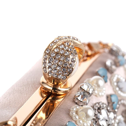 Women's Crystal Beaded Evening Handbag - Wnkrs