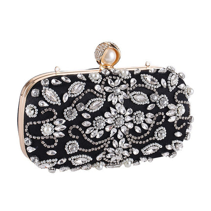 Women's Crystal Beaded Evening Handbag - Wnkrs