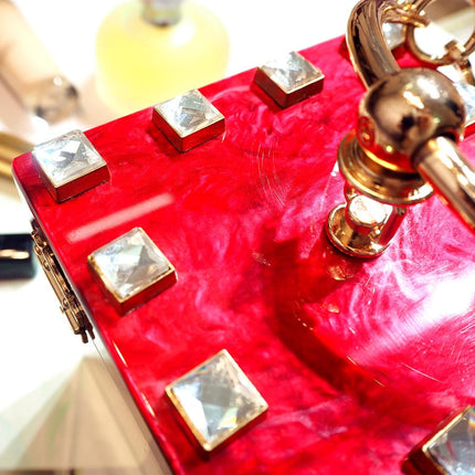 Acryllic Ring Handle Box Bag - wnkrs