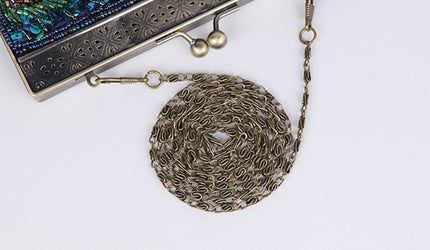 Women's Peacock Sequined Clutch - Wnkrs