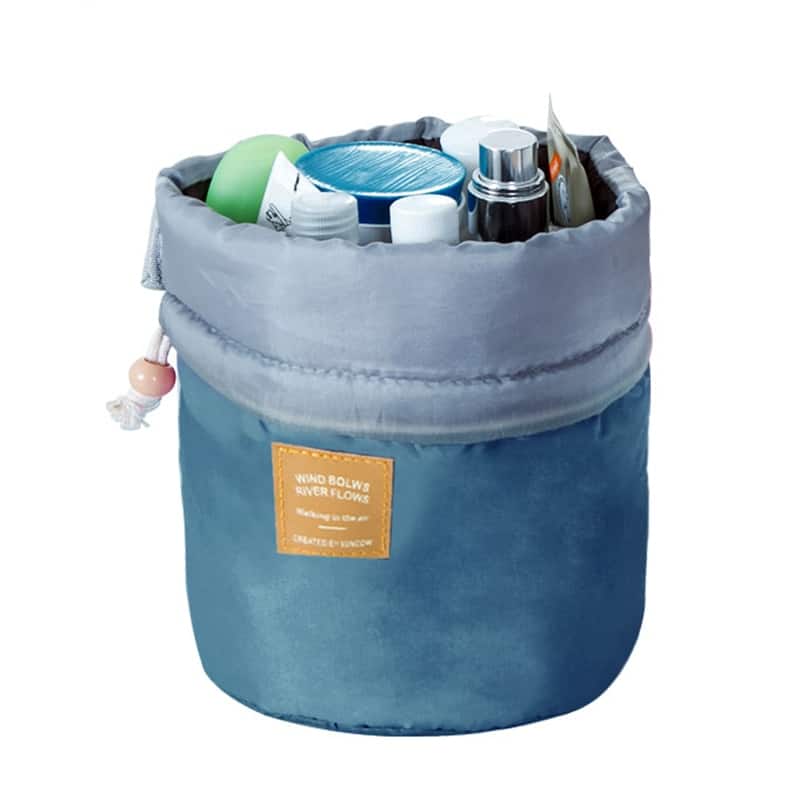 Women's Barrel Cosmetic Bag