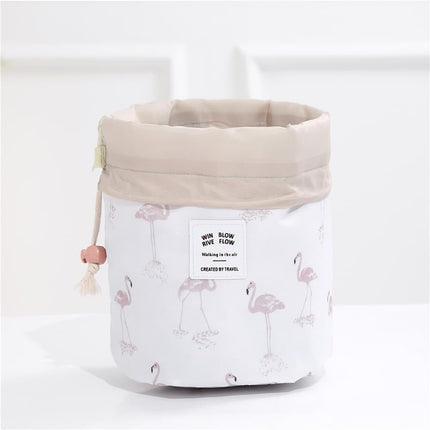 Round Drawstring Toiletry Bag - Wnkrs