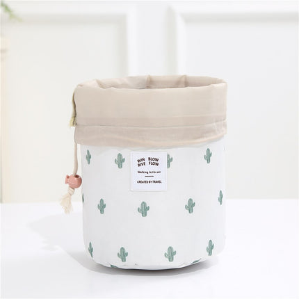Round Drawstring Toiletry Bag - Wnkrs