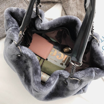 Women's Eco Fur Tote Bag - Wnkrs