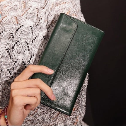 Elegant Women's Slim Leather Wallet - Wnkrs