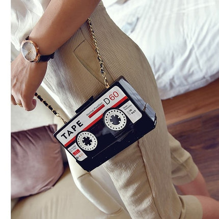Women's Tape Cassette Design Clutch - Wnkrs