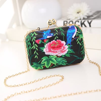 Women's Colorful Floral Embroidery Clutch - Wnkrs