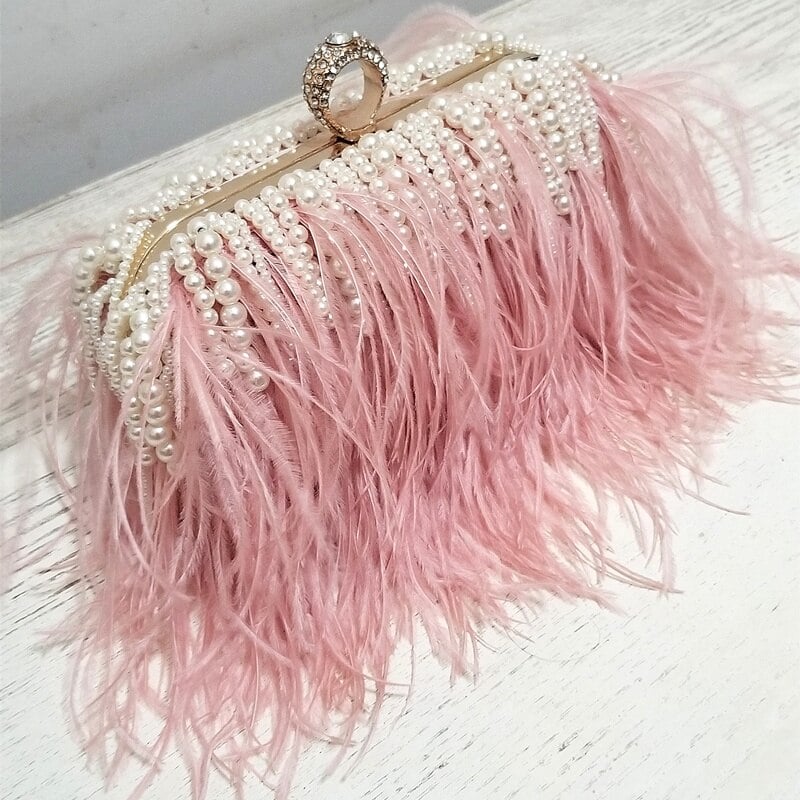 Women's Luxury Fur Clutch Bag