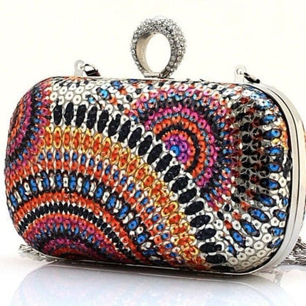 Women's Boho Style Crystal Clutch - Wnkrs