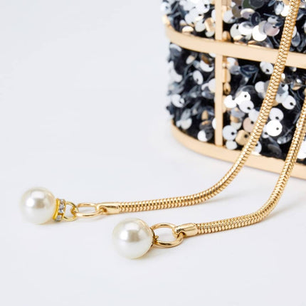 Women's Luxury Sequined Evening Bag - Wnkrs