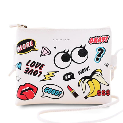 Women's Funny Cartoon Printed Clutch - Wnkrs