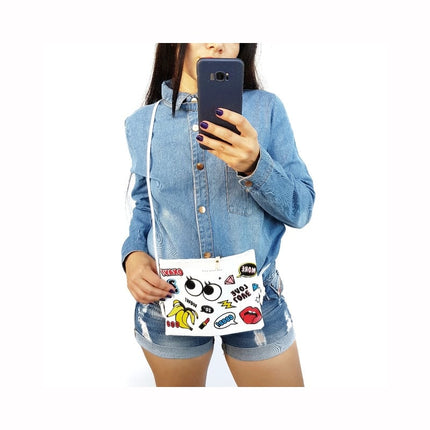 Women's Funny Cartoon Printed Clutch - Wnkrs