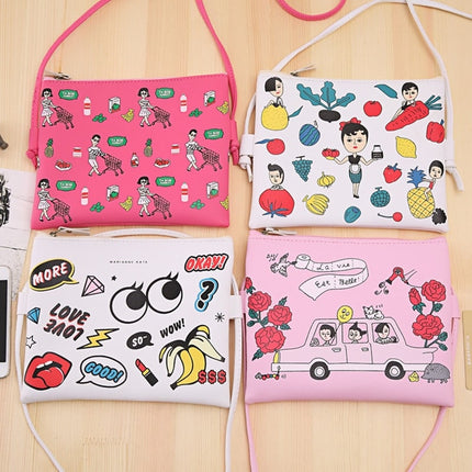 Women's Funny Cartoon Printed Clutch - Wnkrs
