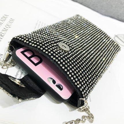 Diamond Decorated Mini Clutch - Wnkrs
