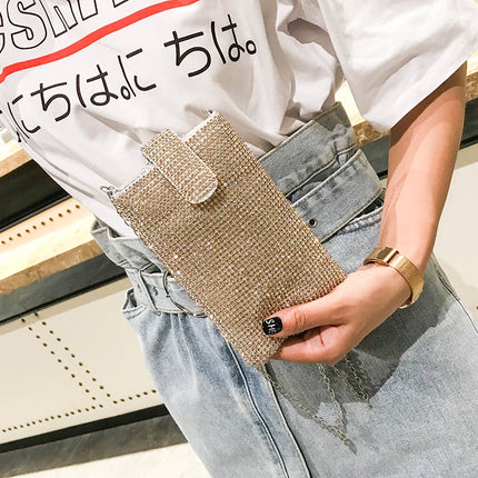 Diamond Decorated Mini Clutch - Wnkrs