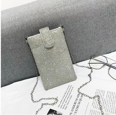 Diamond Decorated Mini Clutch - Wnkrs