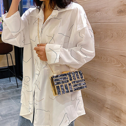 Women's Rectangular Evening Clutch - Wnkrs