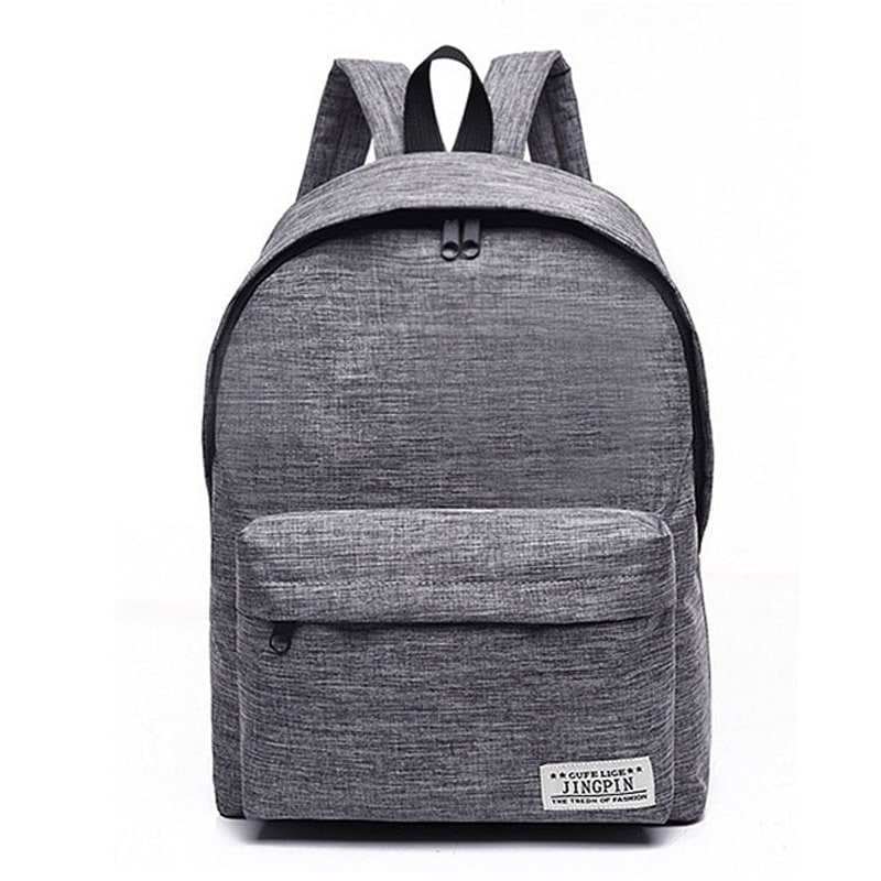 Simple Canvas School Backpacks