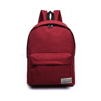 Simple Canvas School Backpacks - Wnkrs