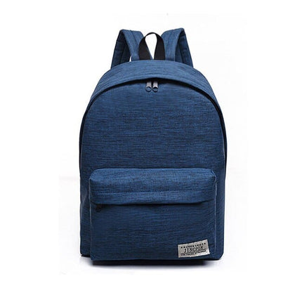 Simple Canvas School Backpacks - Wnkrs