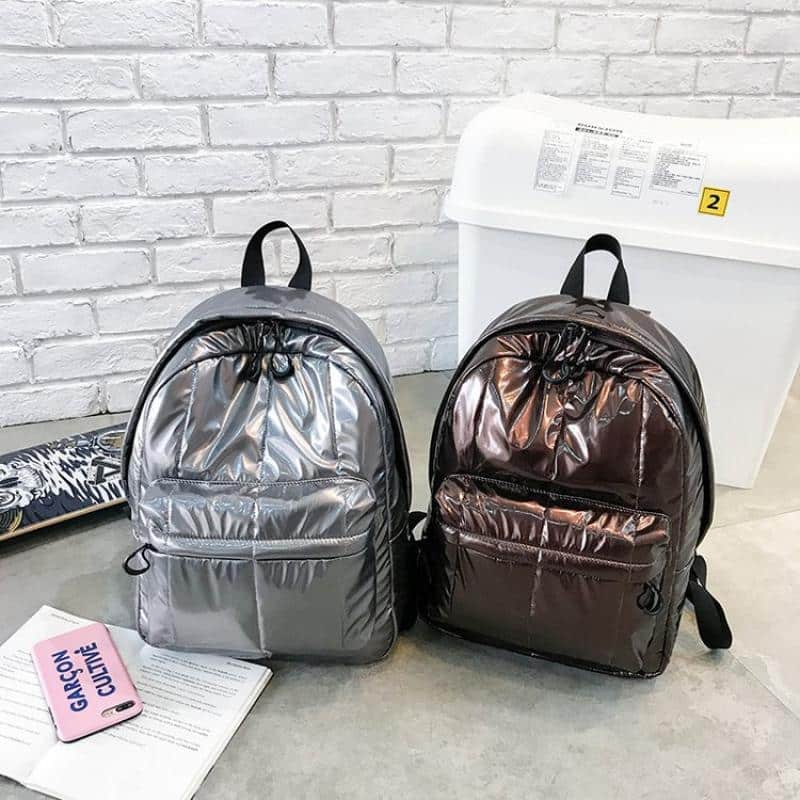 Women's Metallic Color Backpack