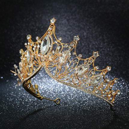 Baroque Style Rhinestone Tiara - Wnkrs