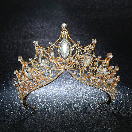 Baroque Style Rhinestone Tiara - Wnkrs