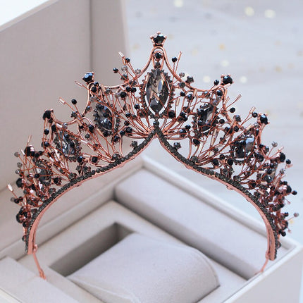 Baroque Style Rhinestone Tiara - Wnkrs