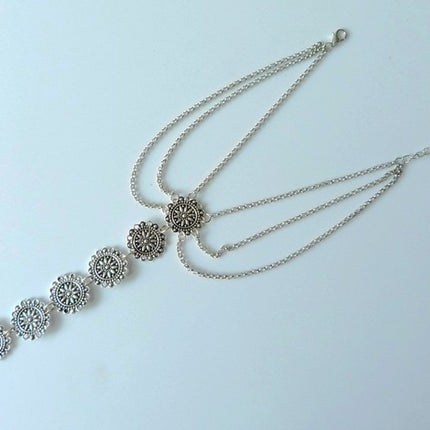 Carved Metal Coins Anklet - Wnkrs