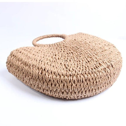 Women's Half Moon Woven Rattan Bag - Wnkrs