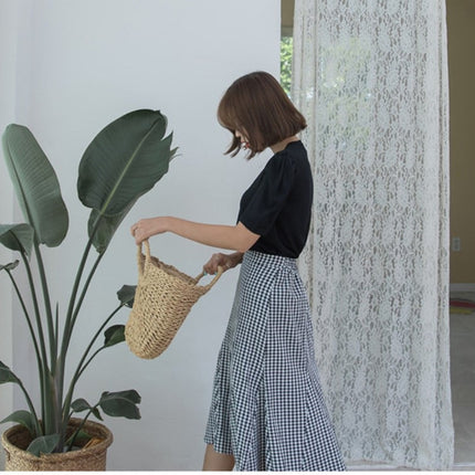 Women's Half Moon Woven Rattan Bag - Wnkrs