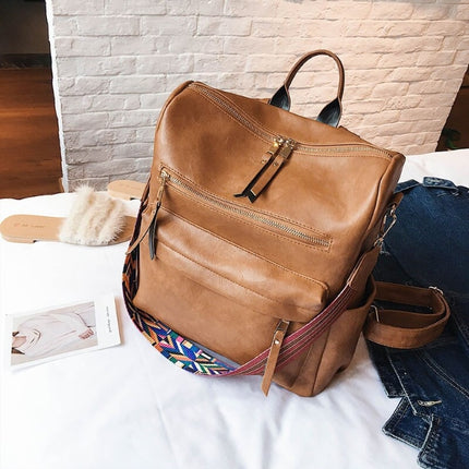 Women's Anti-Theft Vintage Backpack - Wnkrs