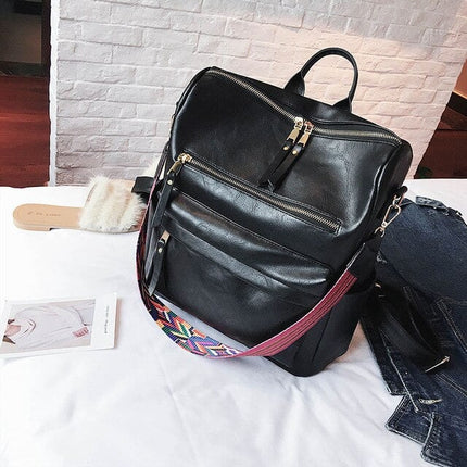 Women's Anti-Theft Vintage Backpack - Wnkrs