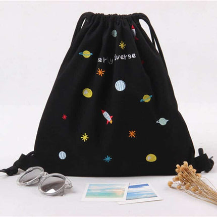 Softback Prined Drawstring Backpack - Wnkrs