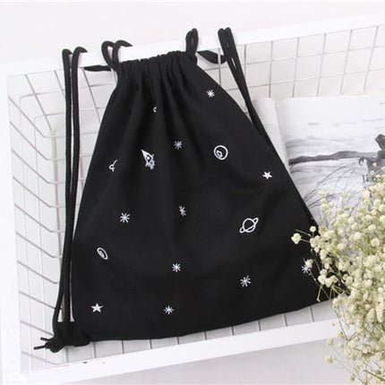 Softback Prined Drawstring Backpack - Wnkrs