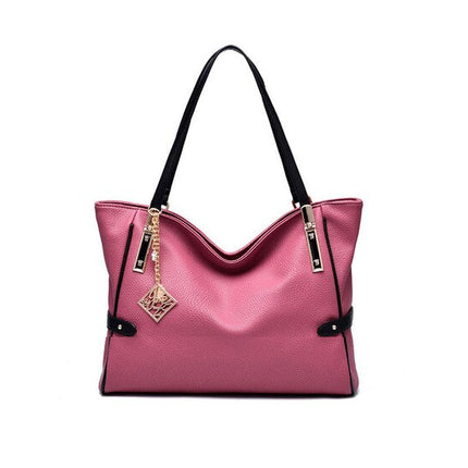 Casual Elegant Large Capacity PU Leather Women's Handbag - Wnkrs