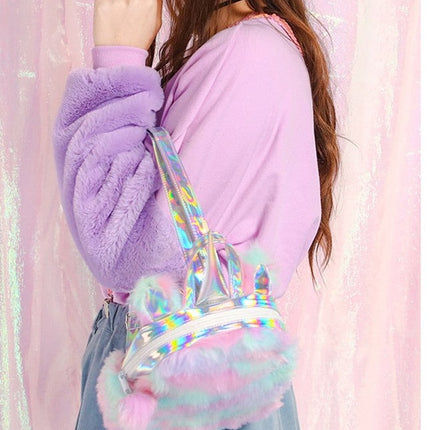 Kawaii Plush Unicorn Backpack - Wnkrs