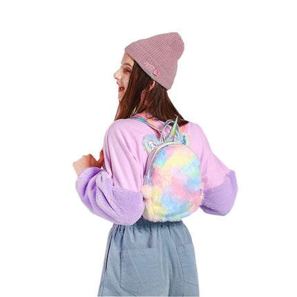 Kawaii Plush Unicorn Backpack - Wnkrs