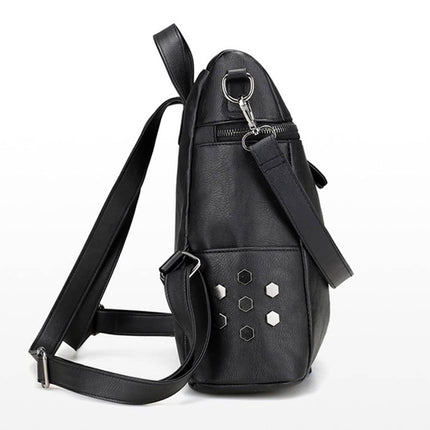 Trendy Women's Multifunctional Solid Color Backpack - Wnkrs
