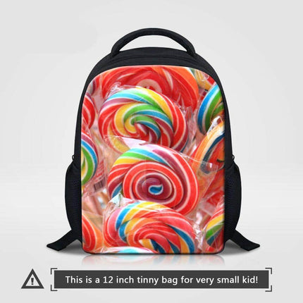 Cute Candy Themed Compact Casual Backpack - Wnkrs