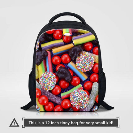 Cute Candy Themed Compact Casual Backpack - Wnkrs