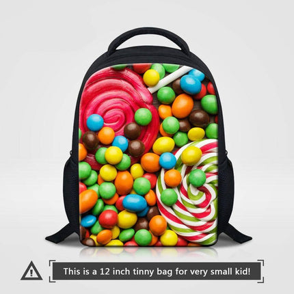Cute Candy Themed Compact Casual Backpack - Wnkrs