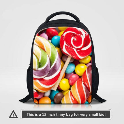 Cute Candy Themed Compact Casual Backpack - Wnkrs