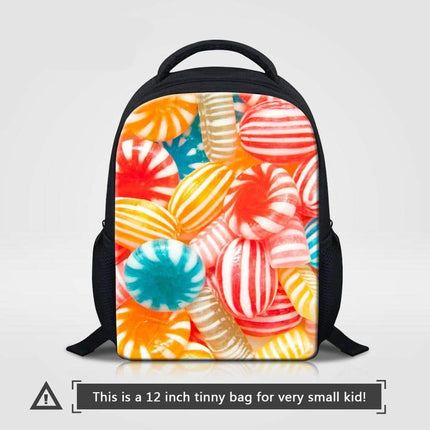 Cute Candy Themed Compact Casual Backpack - Wnkrs