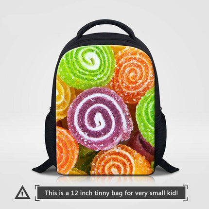 Cute Candy Themed Compact Casual Backpack - Wnkrs