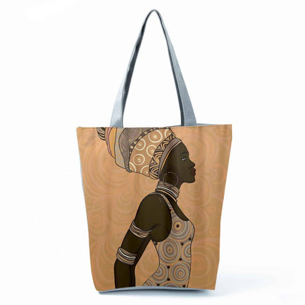 Women's Beach Printed Canvas Handbags - Wnkrs