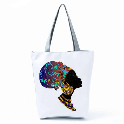 Women's Beach Printed Canvas Handbags - Wnkrs