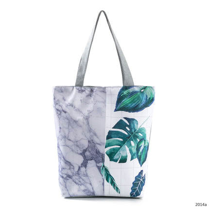 Women's Beach Printed Canvas Handbags - Wnkrs