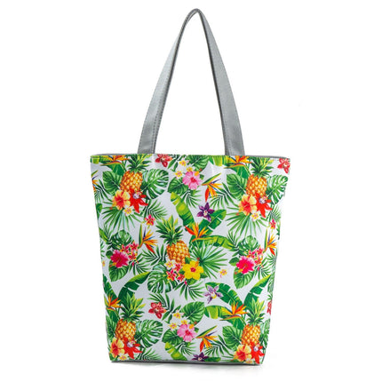 Women's Beach Printed Canvas Handbags - Wnkrs