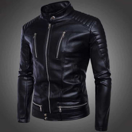 Men's British Style Quilted Biker Jacket - Wnkrs